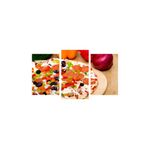 Casa si Gradina - Decoratiuni - Tablouri - Tablou multicanvas 3 piese Food and Drinks model 60, 150x90 cm - Infinity.ro