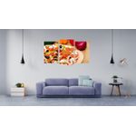 Casa si Gradina - Decoratiuni - Tablouri - Tablou multicanvas 3 piese Food and Drinks model 60, 150x90 cm - Infinity.ro