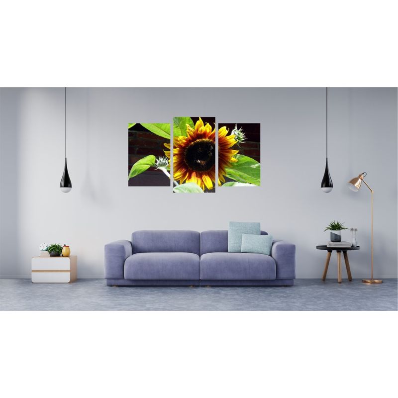 Casa si Gradina - Decoratiuni - Tablouri - Tablou multicanvas 3 piese Flori model 27, 150x90 cm - Infinity.ro