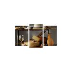 Casa si Gradina - Decoratiuni - Tablouri - Tablou multicanvas 3 piese Food and Drinks model 216, 150x90 cm - Infinity.ro