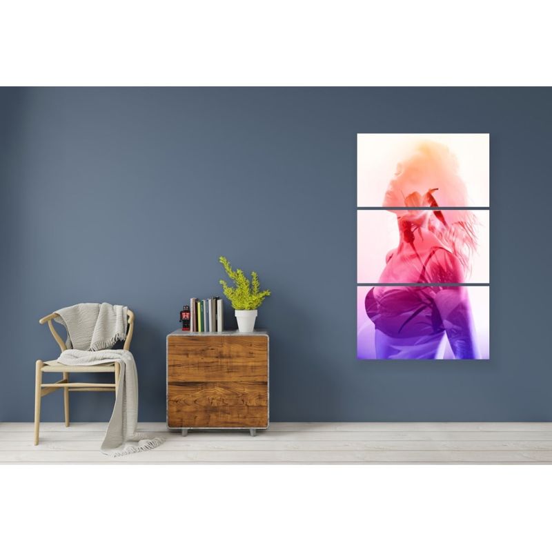 Casa si Gradina - Decoratiuni - Tablouri - Tablou multicanvas 3 piese model Portret fata 30, 90x150 cm - Infinity.ro