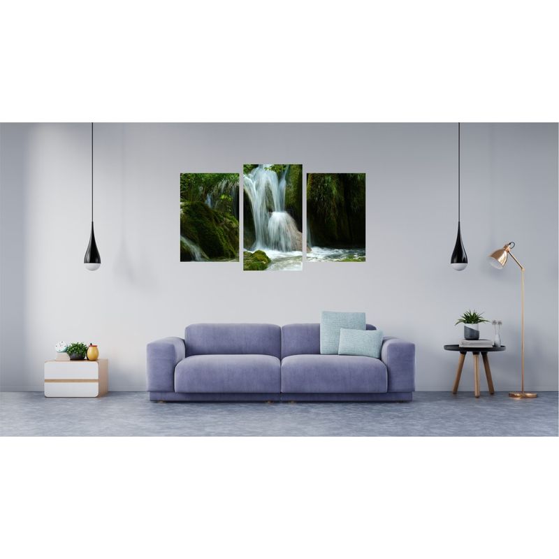 Casa si Gradina - Decoratiuni - Tablouri - Tablou multicanvas 3 piese model Cascada 26, 150x90 cm - Infinity.ro