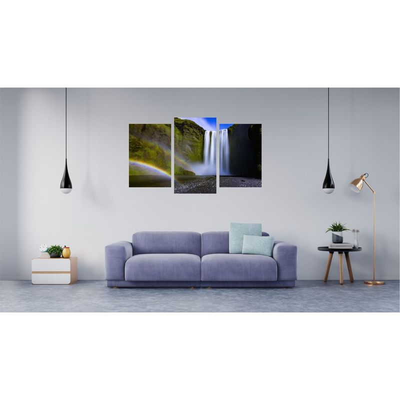 Casa si Gradina - Decoratiuni - Tablouri - Tablou multicanvas 3 piese model Cascada 12, 150x90 cm - Infinity.ro