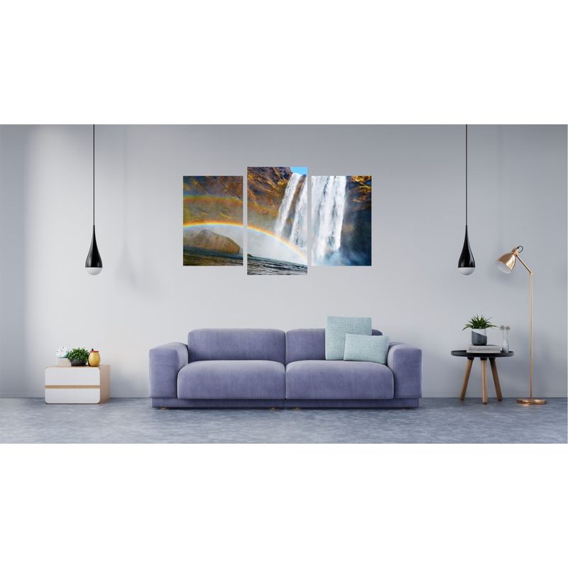 Casa si Gradina - Decoratiuni - Tablouri - Tablou multicanvas 3 piese model Cascada 18, 150x90 cm - Infinity.ro