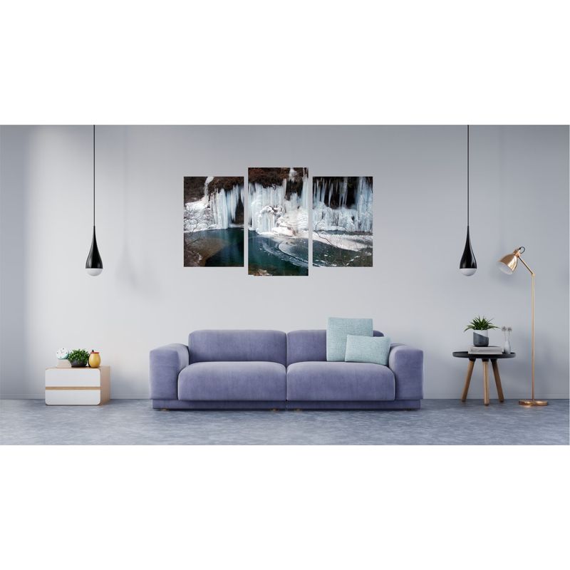 Casa si Gradina - Decoratiuni - Tablouri - Tablou multicanvas 3 piese model Cascada 27, 150x90 cm - Infinity.ro