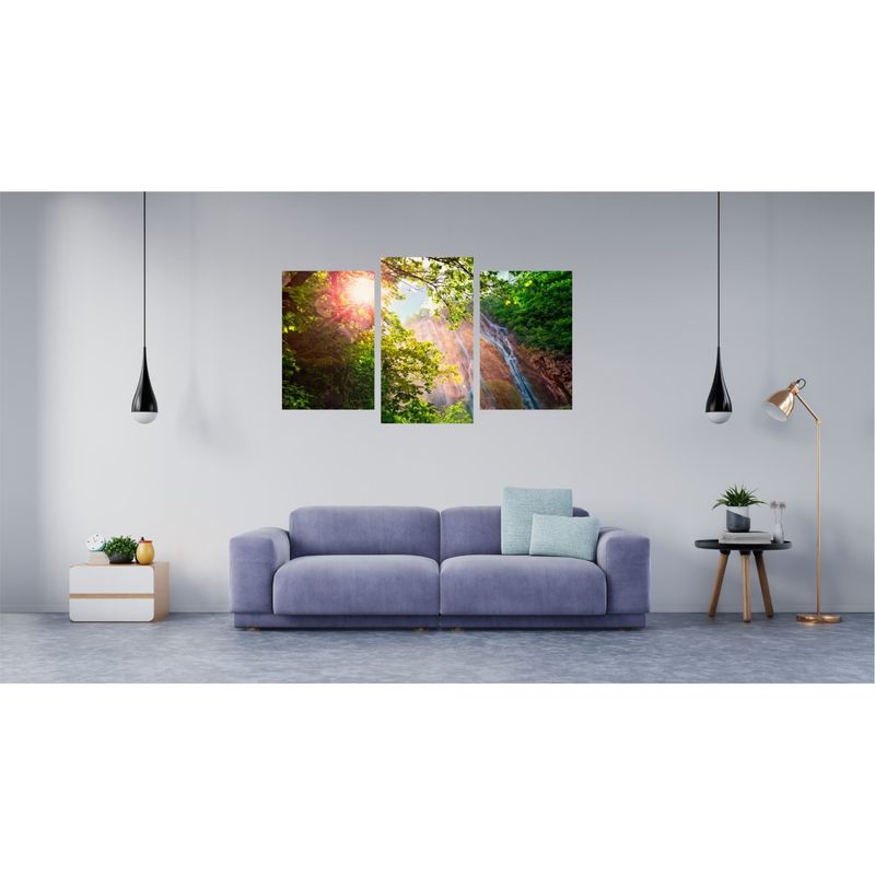 Casa si Gradina - Decoratiuni - Tablouri - Tablou multicanvas 3 piese model Cascada 5, 150x90 cm - Infinity.ro