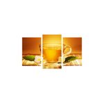 Casa si Gradina - Decoratiuni - Tablouri - Tablou multicanvas 3 piese Food and Drinks model 87, 150x90 cm - Infinity.ro