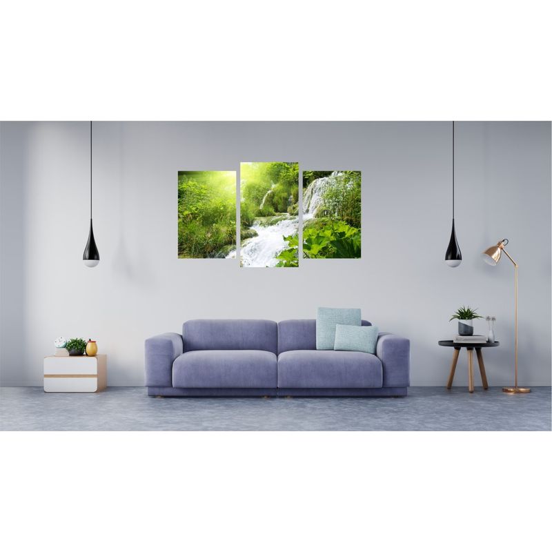 Casa si Gradina - Decoratiuni - Tablouri - Tablou multicanvas 3 piese model Cascada 3, 150x90 cm - Infinity.ro