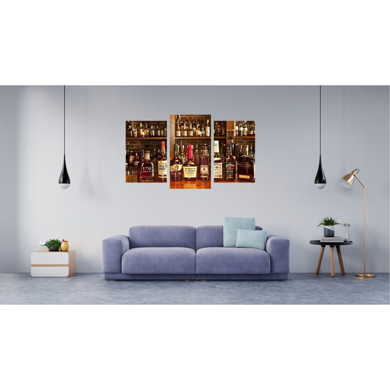Casa si Gradina - Decoratiuni - Tablouri - Tablou multicanvas 3 piese Food and Drinks model 82, 150x90 cm - Infinity.ro