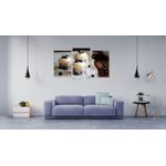 Casa si Gradina - Decoratiuni - Tablouri - Tablou multicanvas 3 piese Food and Drinks model 84, 150x90 cm - Infinity.ro