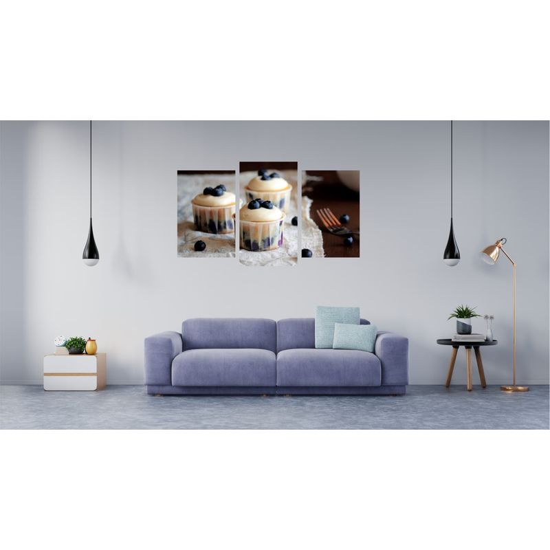 Casa si Gradina - Decoratiuni - Tablouri - Tablou multicanvas 3 piese Food and Drinks model 84, 150x90 cm - Infinity.ro