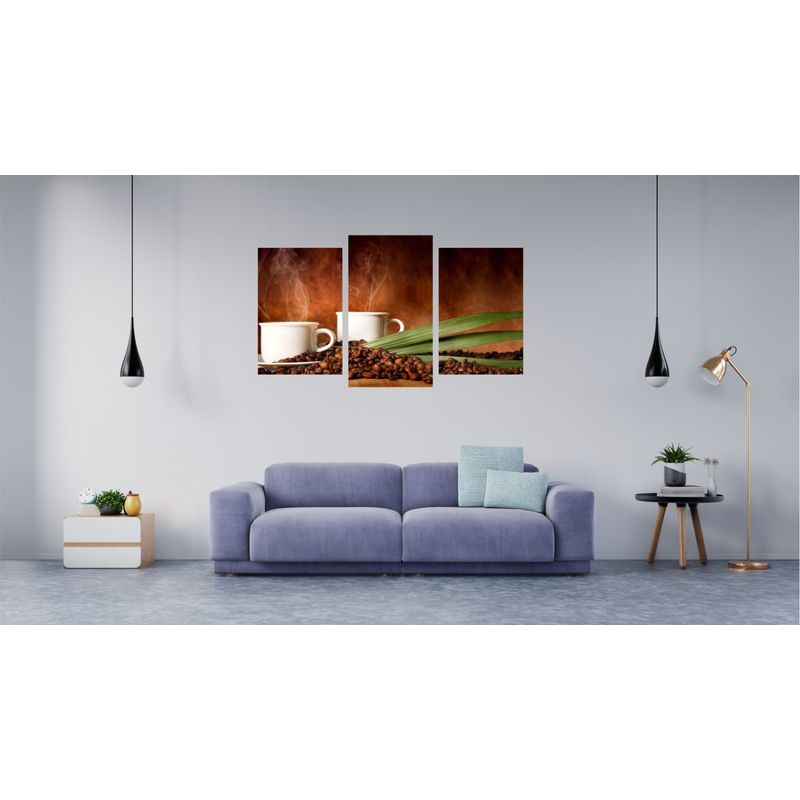 Casa si Gradina - Decoratiuni - Tablouri - Tablou multicanvas 3 piese Food and Drinks model 78, 150x90 cm - Infinity.ro
