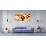 Casa si Gradina - Decoratiuni - Tablouri - Tablou multicanvas 3 piese Food and Drinks model 70, 150x90 cm - Infinity.ro