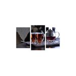 Casa si Gradina - Decoratiuni - Tablouri - Tablou multicanvas 3 piese Food and Drinks model 7, 150x90 cm - Infinity.ro