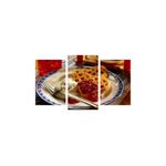 Casa si Gradina - Decoratiuni - Tablouri - Tablou multicanvas 3 piese Food and Drinks model 61, 150x90 cm - Infinity.ro