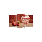 Casa si Gradina - Decoratiuni - Tablouri - Tablou multicanvas 3 piese Food and Drinks model 217, 150x90 cm - Infinity.ro