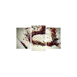 Casa si Gradina - Decoratiuni - Tablouri - Tablou multicanvas 3 piese Food and Drinks model 5, 150x90 cm - Infinity.ro