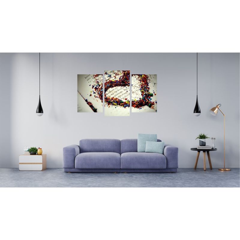 Casa si Gradina - Decoratiuni - Tablouri - Tablou multicanvas 3 piese Food and Drinks model 5, 150x90 cm - Infinity.ro