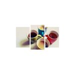 Casa si Gradina - Decoratiuni - Tablouri - Tablou multicanvas 3 piese Food and Drinks model 36, 150x90 cm - Infinity.ro