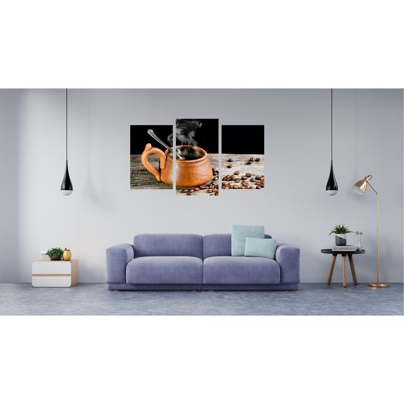 Casa si Gradina - Decoratiuni - Tablouri - Tablou multicanvas 3 piese Food and Drinks model 4, 150x90 cm - Infinity.ro