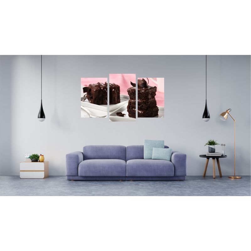 Casa si Gradina - Decoratiuni - Tablouri - Tablou multicanvas 3 piese Food and Drinks model 38, 150x90 cm - Infinity.ro