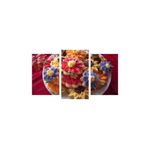 Casa si Gradina - Decoratiuni - Tablouri - Tablou multicanvas 3 piese Food and Drinks model 245, 150x90 cm - Infinity.ro