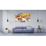 Casa si Gradina - Decoratiuni - Tablouri - Tablou multicanvas 3 piese Food and Drinks model 234, 150x90 cm - Infinity.ro