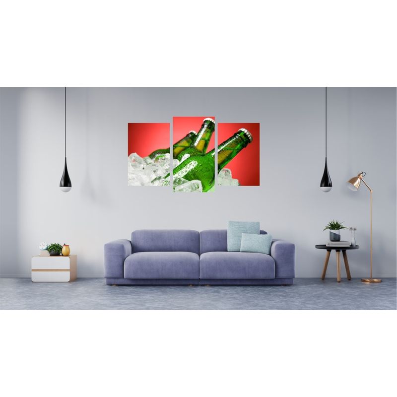 Casa si Gradina - Decoratiuni - Tablouri - Tablou multicanvas 3 piese Food and Drinks model 244, 150x90 cm - Infinity.ro