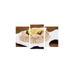 Casa si Gradina - Decoratiuni - Tablouri - Tablou multicanvas 3 piese Food and Drinks model 248, 150x90 cm - Infinity.ro