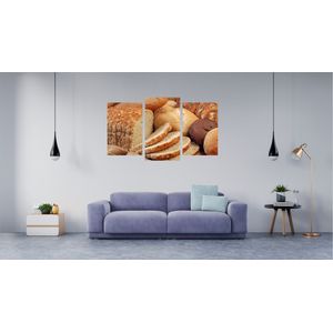 Tablou multicanvas 3 piese Food and Drinks model 225, 150x90 cm