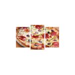 Casa si Gradina - Decoratiuni - Tablouri - Tablou multicanvas 3 piese Food and Drinks model 22, 150x90 cm - Infinity.ro