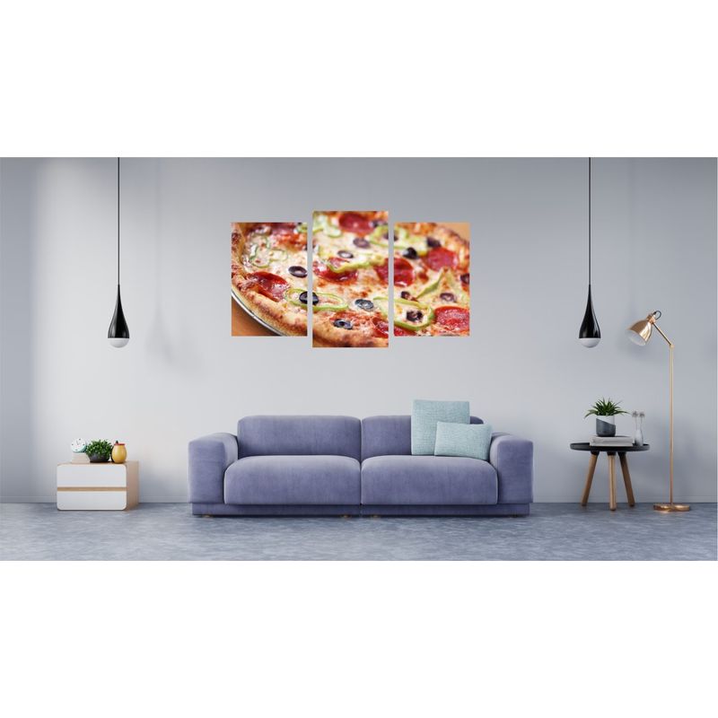 Casa si Gradina - Decoratiuni - Tablouri - Tablou multicanvas 3 piese Food and Drinks model 22, 150x90 cm - Infinity.ro
