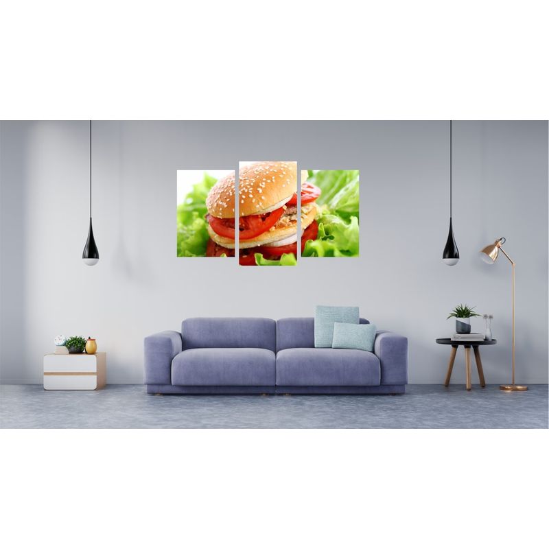 Casa si Gradina - Decoratiuni - Tablouri - Tablou multicanvas 3 piese Food and Drinks model 233, 150x90 cm - Infinity.ro