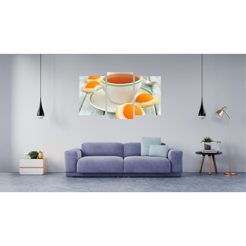 Casa si Gradina - Decoratiuni - Tablouri - Tablou multicanvas 3 piese Food and Drinks model 21, 150x90 cm - Infinity.ro