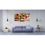 Casa si Gradina - Decoratiuni - Tablouri - Tablou multicanvas 3 piese Food and Drinks model 185, 150x90 cm - Infinity.ro