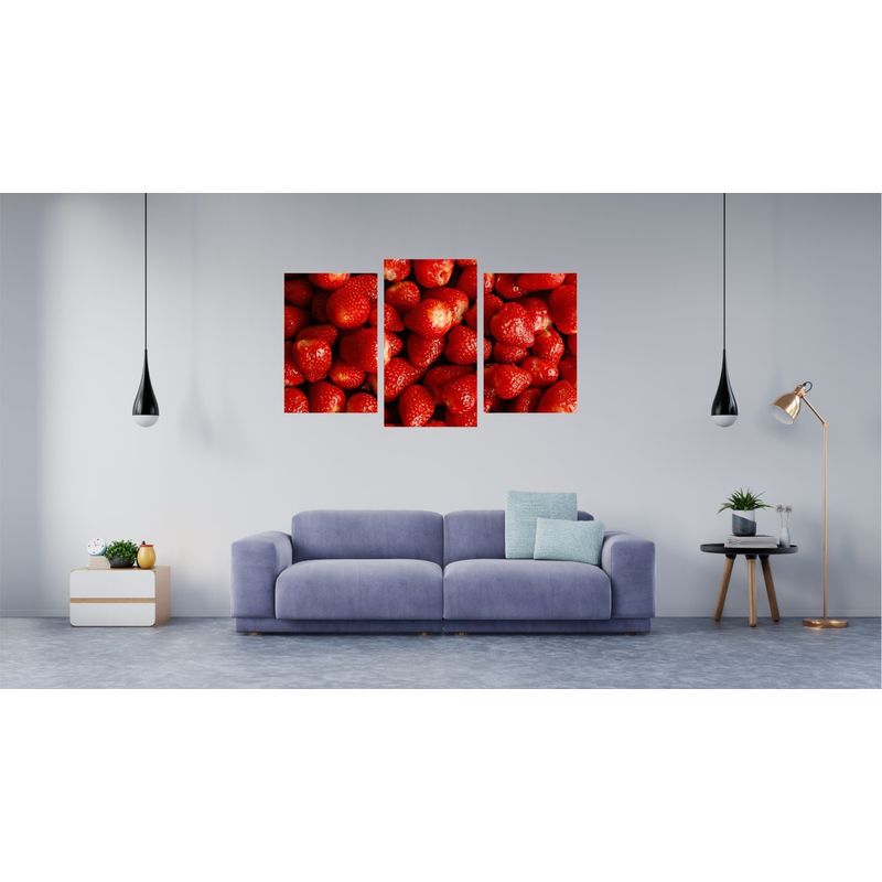 Casa si Gradina - Decoratiuni - Tablouri - Tablou multicanvas 3 piese Food and Drinks model 174, 150x90 cm - Infinity.ro