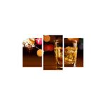 Casa si Gradina - Decoratiuni - Tablouri - Tablou multicanvas 3 piese Food and Drinks model 17, 150x90 cm - Infinity.ro