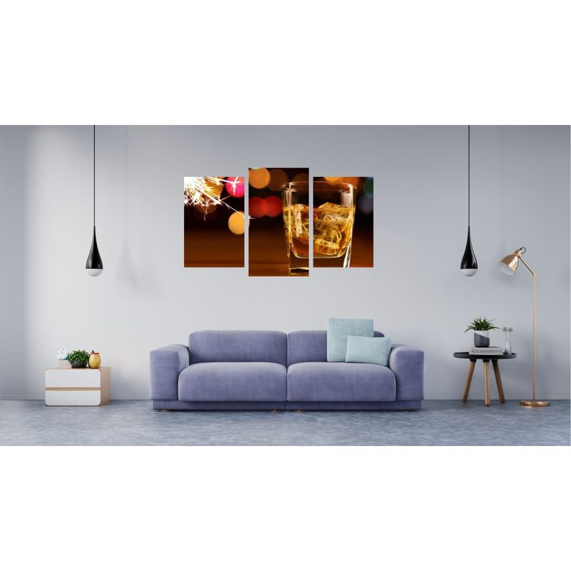 Casa si Gradina - Decoratiuni - Tablouri - Tablou multicanvas 3 piese Food and Drinks model 17, 150x90 cm - Infinity.ro