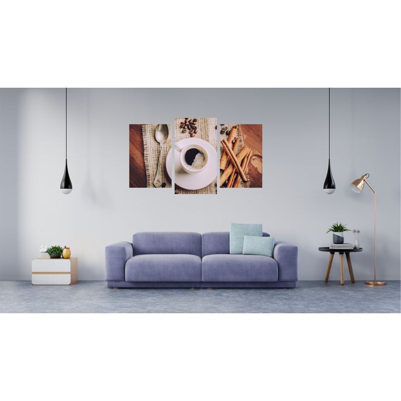Casa si Gradina - Decoratiuni - Tablouri - Tablou multicanvas 3 piese Food and Drinks model 160, 150x90 cm - Infinity.ro