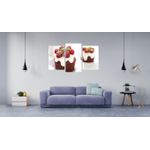 Casa si Gradina - Decoratiuni - Tablouri - Tablou multicanvas 3 piese Food and Drinks model 161, 150x90 cm - Infinity.ro
