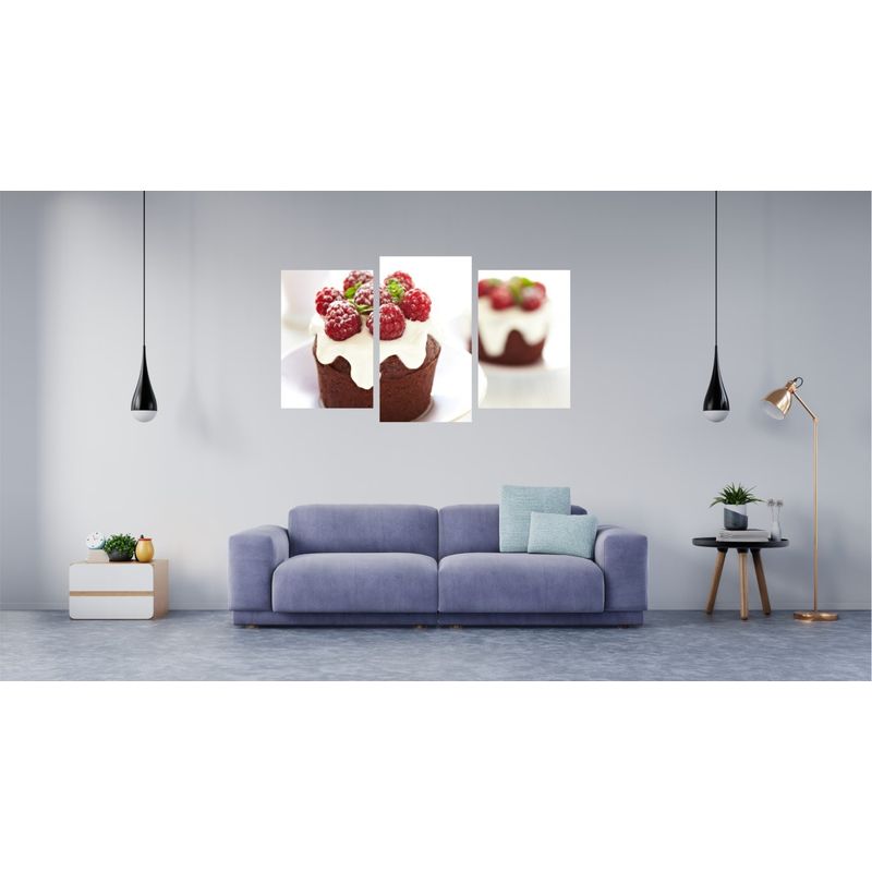 Casa si Gradina - Decoratiuni - Tablouri - Tablou multicanvas 3 piese Food and Drinks model 161, 150x90 cm - Infinity.ro