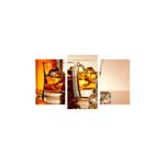 Casa si Gradina - Decoratiuni - Tablouri - Tablou multicanvas 3 piese Food and Drinks model 15, 150x90 cm - Infinity.ro