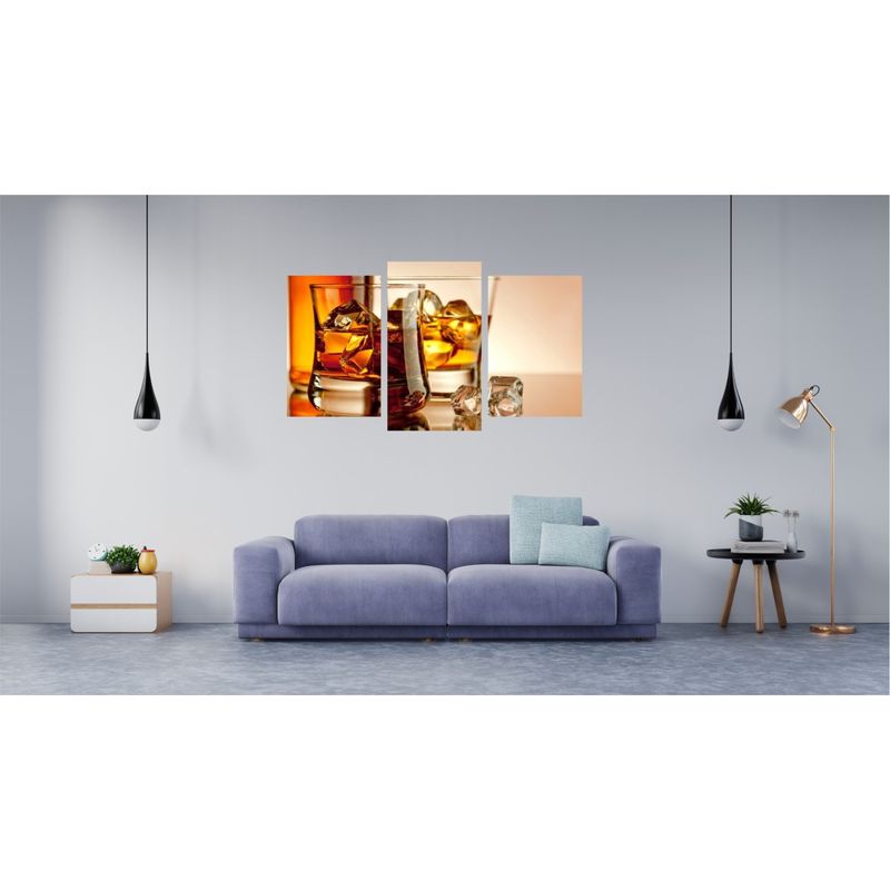 Casa si Gradina - Decoratiuni - Tablouri - Tablou multicanvas 3 piese Food and Drinks model 15, 150x90 cm - Infinity.ro