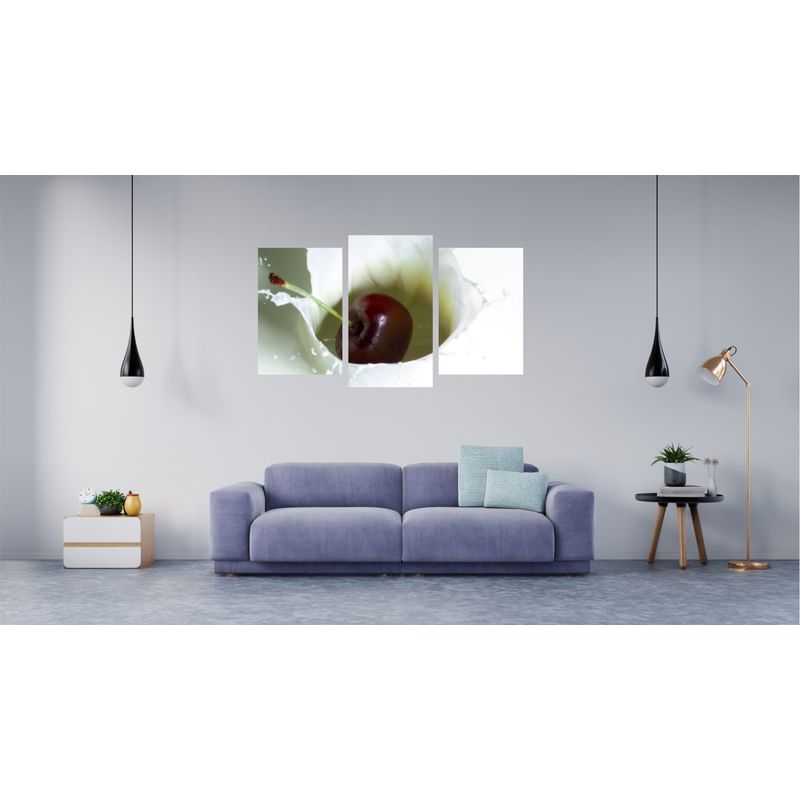 Casa si Gradina - Decoratiuni - Tablouri - Tablou multicanvas 3 piese Food and Drinks model 144, 150x90 cm - Infinity.ro