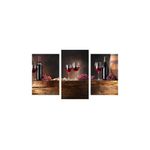 Casa si Gradina - Decoratiuni - Tablouri - Tablou multicanvas 3 piese Food and Drinks model 143, 150x90 cm - Infinity.ro
