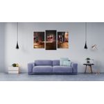 Casa si Gradina - Decoratiuni - Tablouri - Tablou multicanvas 3 piese Food and Drinks model 143, 150x90 cm - Infinity.ro