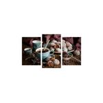 Casa si Gradina - Decoratiuni - Tablouri - Tablou multicanvas 3 piese Food and Drinks model 139, 150x90 cm - Infinity.ro