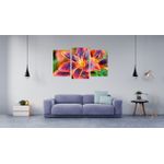 Casa si Gradina - Decoratiuni - Tablouri - Tablou multicanvas 3 piese Flori model 30, 150x90 cm - Infinity.ro