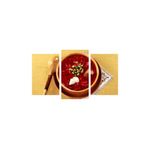 Casa si Gradina - Decoratiuni - Tablouri - Tablou multicanvas 3 piese Food and Drinks model 150, 150x90 cm - Infinity.ro