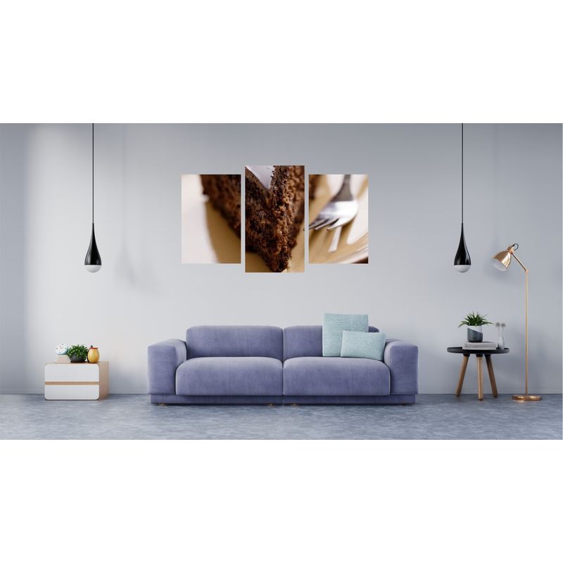 Casa si Gradina - Decoratiuni - Tablouri - Tablou multicanvas 3 piese Food and Drinks model 111, 150x90 cm - Infinity.ro